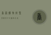 香港购物街，繁华都市中的购物天堂