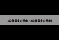 1公分是多少厘米（2公分是多少厘米）