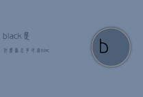 black是什么香水多少钱（black香水多少钱一瓶）