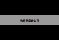 教师节送什么花