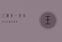 玉楼东，一座城市的记忆与繁华
