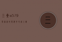 三星w579电信版的电池多少钱（三星w579电信版的电池多少钱一块）