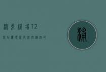 浦东机场T2航站楼，现代化航空枢纽的典范