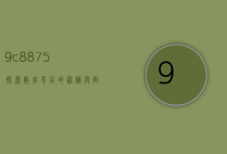 9c8875，探索数字背后的神秘与启示