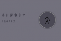 大红梅，寒冬中的傲骨与希望