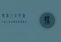 探索三亚免税店网上商城，购物新体验与实用指南