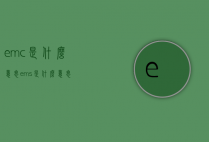 emc是什么意思（ems是什么意思）
