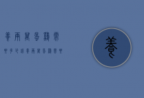 养两万蛋鸡需要多少钱（养两万蛋鸡需要多少钱一只）