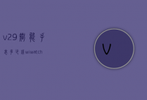 v29智能手表多少钱（wiwatcha9智能手表报价）