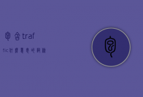 包含traffic什么意思的词条