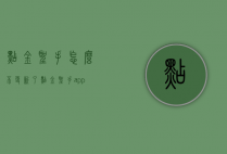 点金圣手怎么不更新了（点金圣手app）
