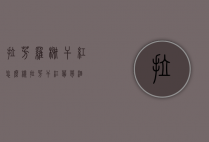 拉芳罗榭干红怎么样（拉芳干红葡萄酒）