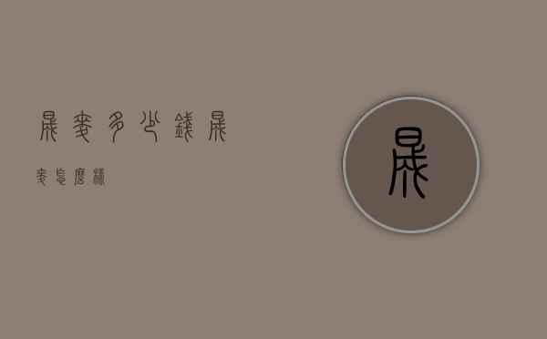 晟麦多少钱（晟麦怎么样）