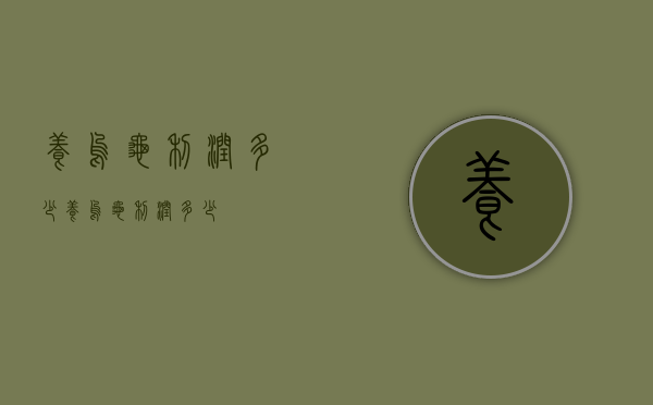 养乌龟利润多少（养乌龟利润多少）