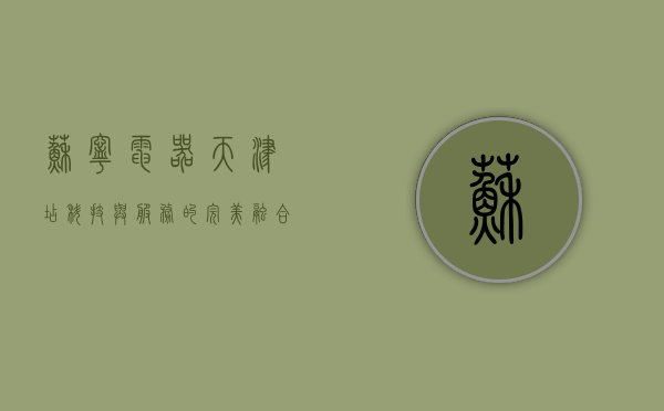苏宁电器天津店，科技与服务的完美融合