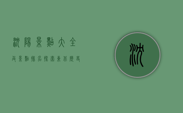 沈阳景点大全及景点排名，探索东北历史与自然的瑰宝
