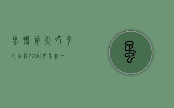 蛋鸭每天吃多少饲料（2000只蛋鸭,一个月要吃多少饲料?）