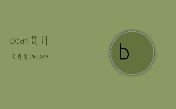 bean是什么意思（caribbean是什么意思）
