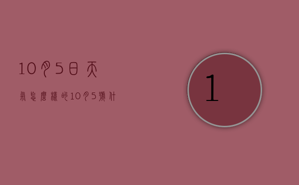 10月5日天气怎么样的（10月5号什么天气情况）