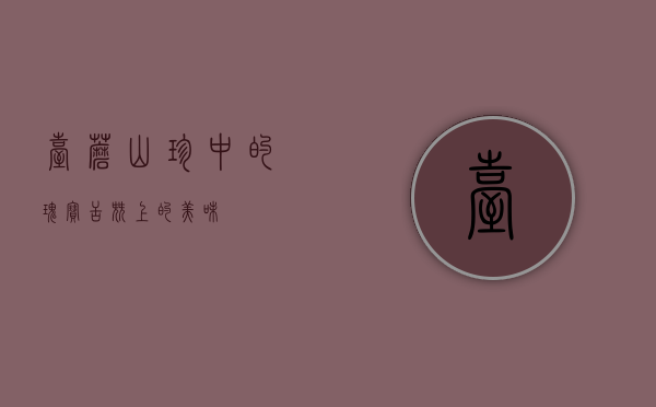 台蘑，山珍中的瑰宝，舌尖上的美味