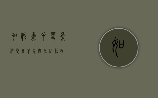 如何煮羊更柔软（整只羊怎么煮比较好）