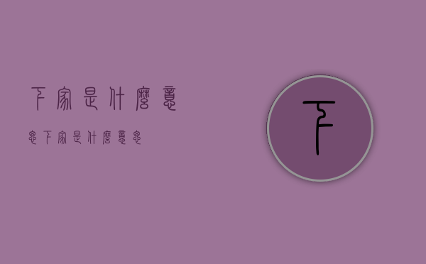 下家是什么意思（下家是什么意思?）