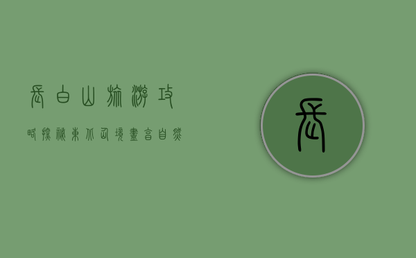 长白山旅游攻略，探秘东北仙境，尽享自然与文化的完美融合