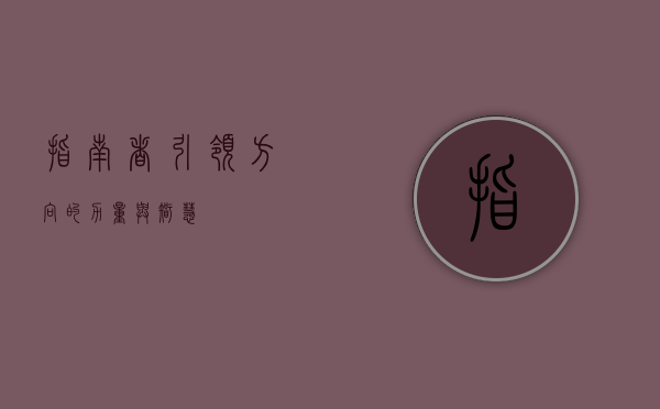 指南者，引领方向的力量与智慧