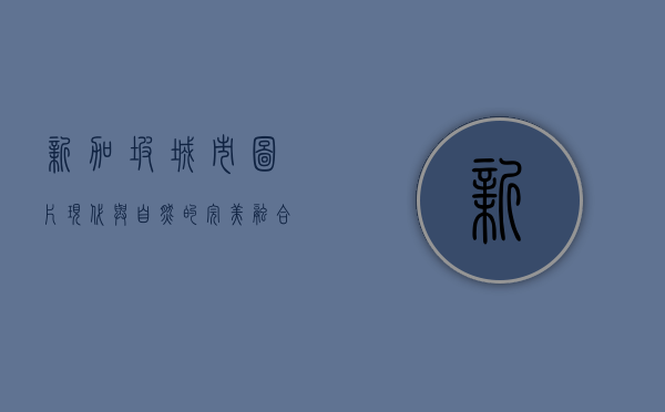 新加坡城市图片，现代与自然的完美融合
