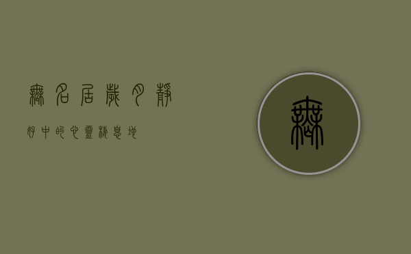 无名居，岁月静好中的心灵栖息地