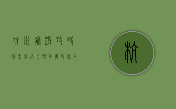 杭州旅游攻略，探索江南水乡的无限魅力