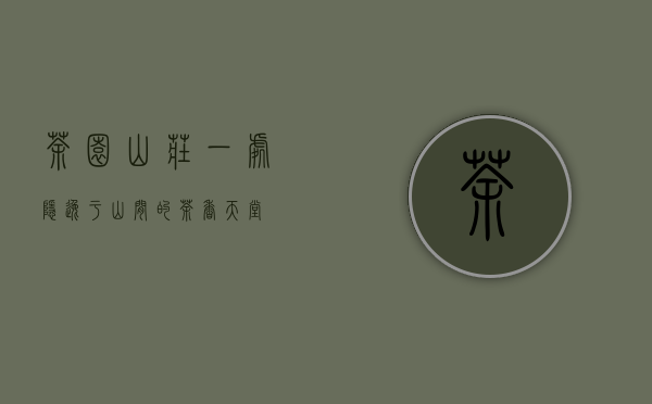 茶园山庄，一处隐逸于山间的茶香天堂