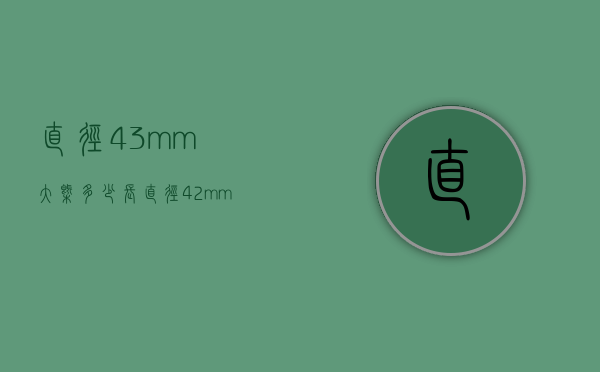 直径43mm大概多少长（直径42mm是多长）