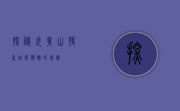 探秘武夷山特产，自然馈赠的瑰宝