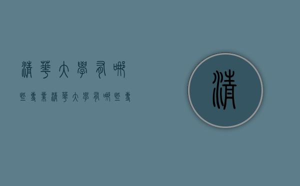 清华大学有哪些专业（清华大学有哪些专业排名第一）