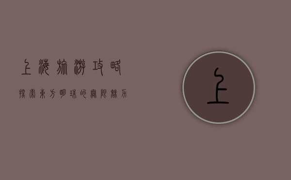 上海旅游攻略，探索东方明珠的无限魅力