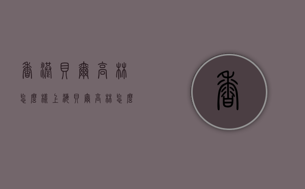 香港贝尔高林怎么样（上海贝尔高林 怎么样）