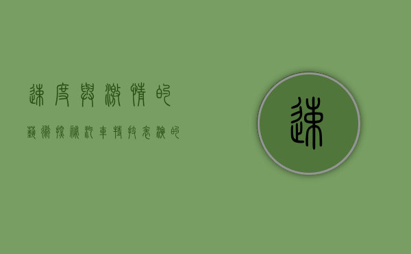 速度与激情的艺术，探秘汽车特技表演的魅力与挑战