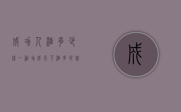 成功人酒多少钱一箱（功成天下酒多少钱一箱）