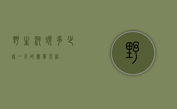 野生河蚬多少钱一斤的简单介绍
