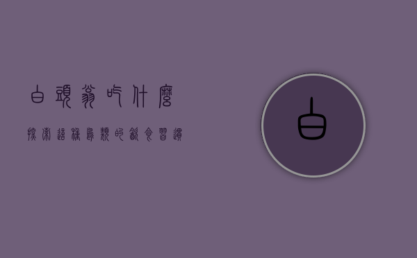 白头翁吃什么，探索这种鸟类的饮食习惯与生态角色