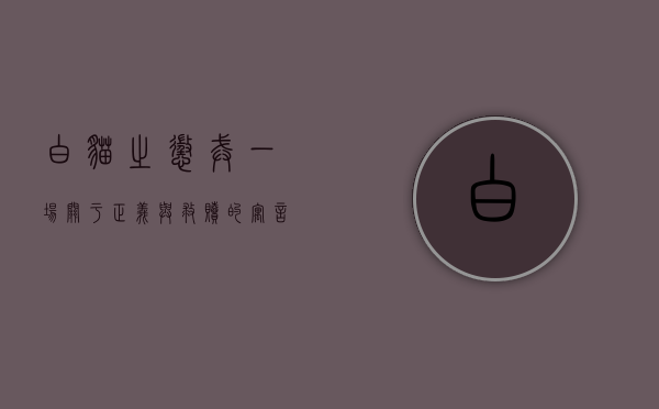 白猫之惩戒，一场关于正义与救赎的寓言