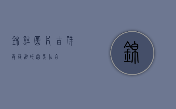 锦鲤图片，吉祥与艺术的完美结合