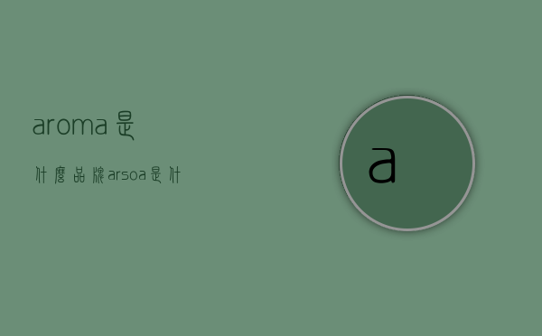 aroma是什么品牌（arsoa是什么牌子）