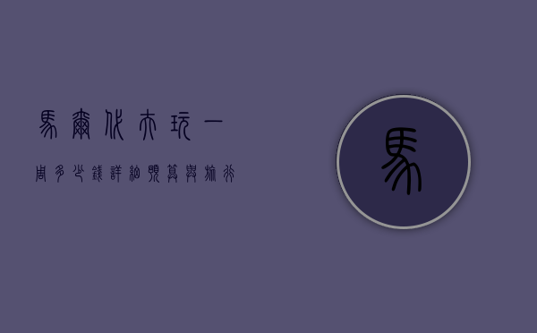 马尔代夫玩一周多少钱？详细预算与旅行攻略