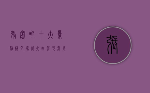 张家界十大景点排名，探秘大自然的鬼斧神工