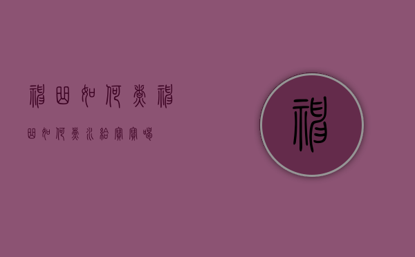 神曲如何煮（神曲如何煮水给宝宝喝）