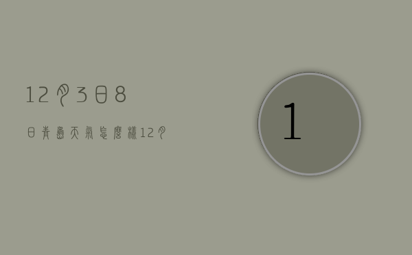 12月3日8日青岛天气怎么样（12月2日青岛天气）