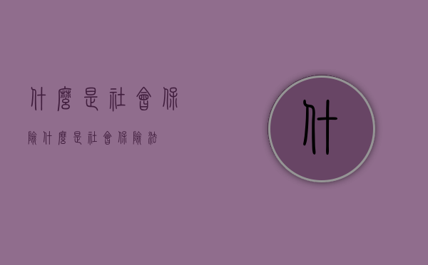 什么是社会保险（什么是社会保险法）