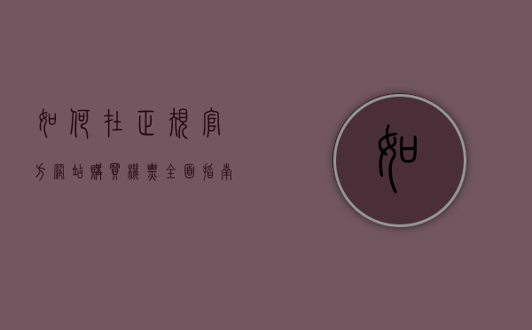 如何在正规官方网站购买机票，全面指南与实用建议